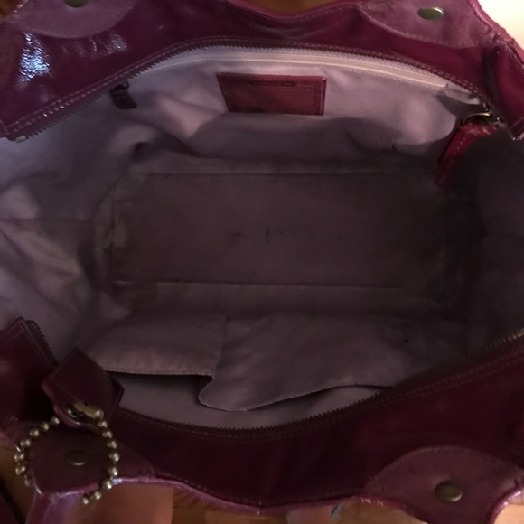 Coach patent leather tote - Picture 3 of 4