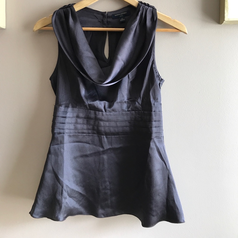 Banana Republic charcoal silky top