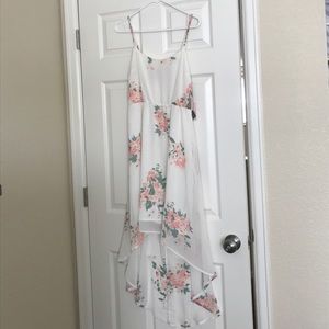 Floral high low dress