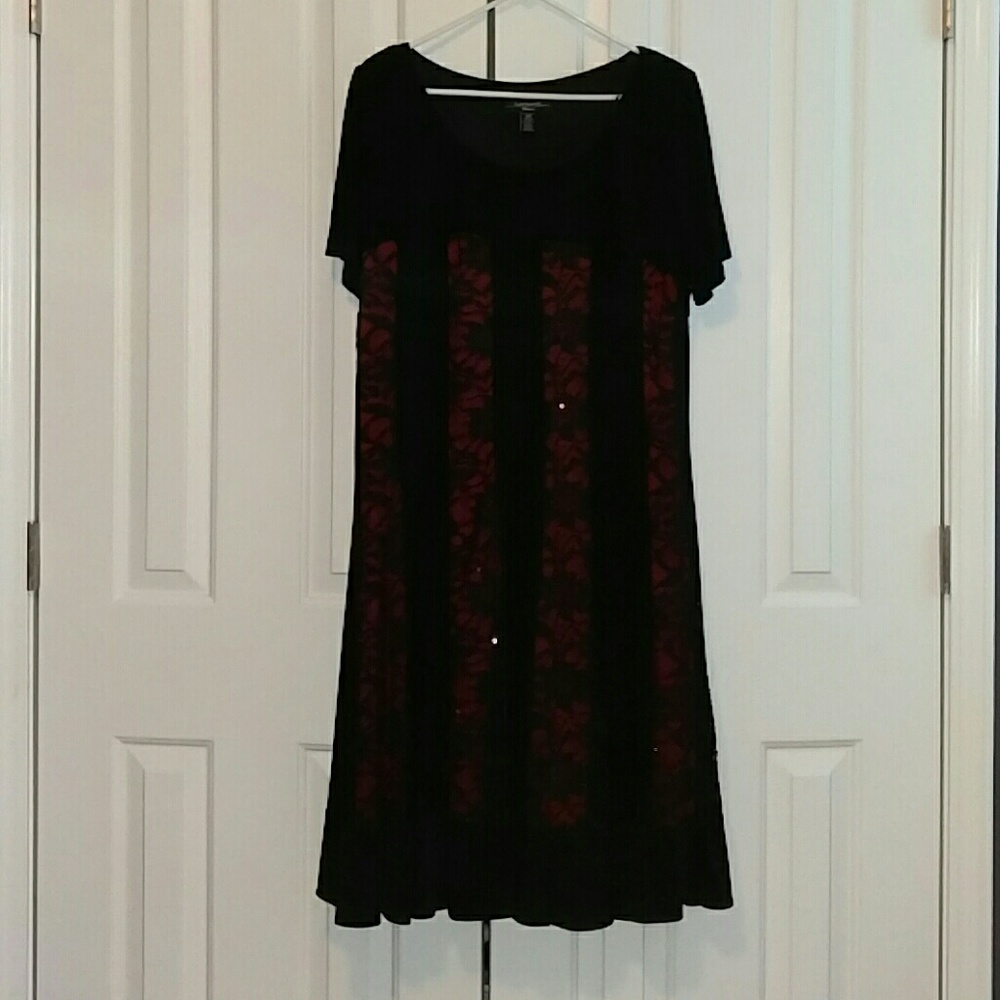 R & M Richard's black/red Dress