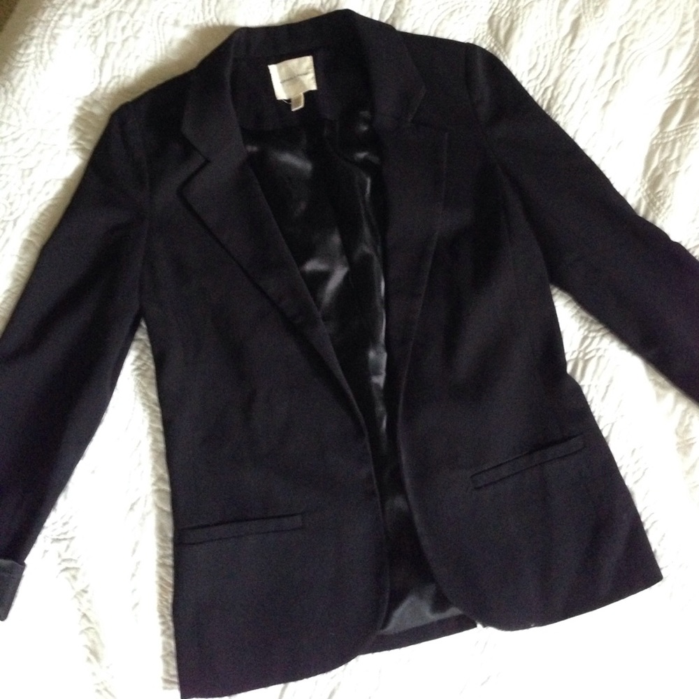 Perfect Structured Black Boyfriend Blazer- XS