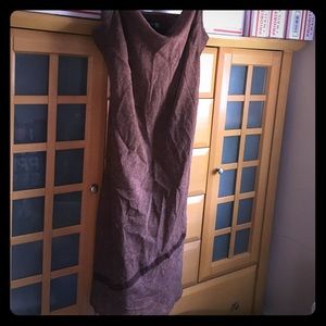 Knee Length Flattering Brown Dress