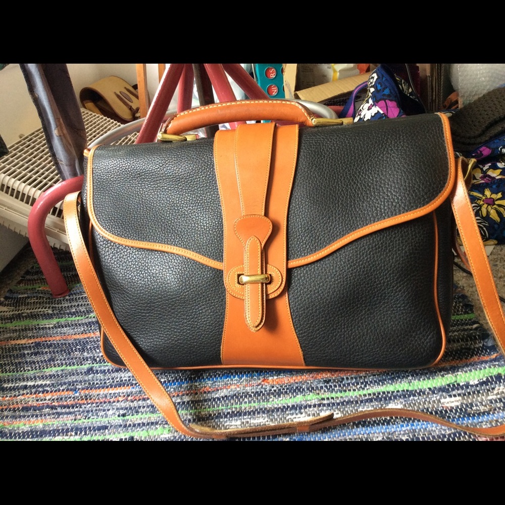 Vintage Dooney and Bourke Briefcase Black