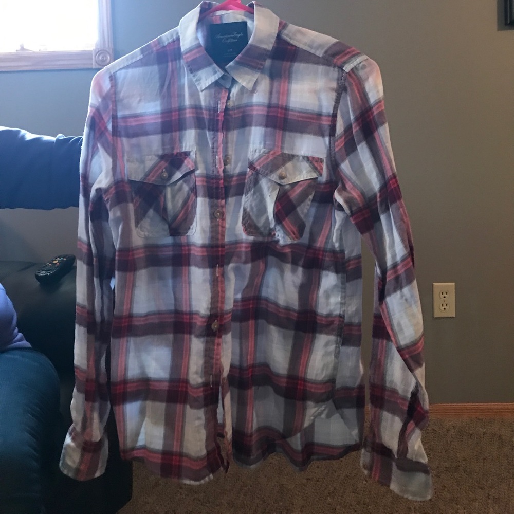 AE button up