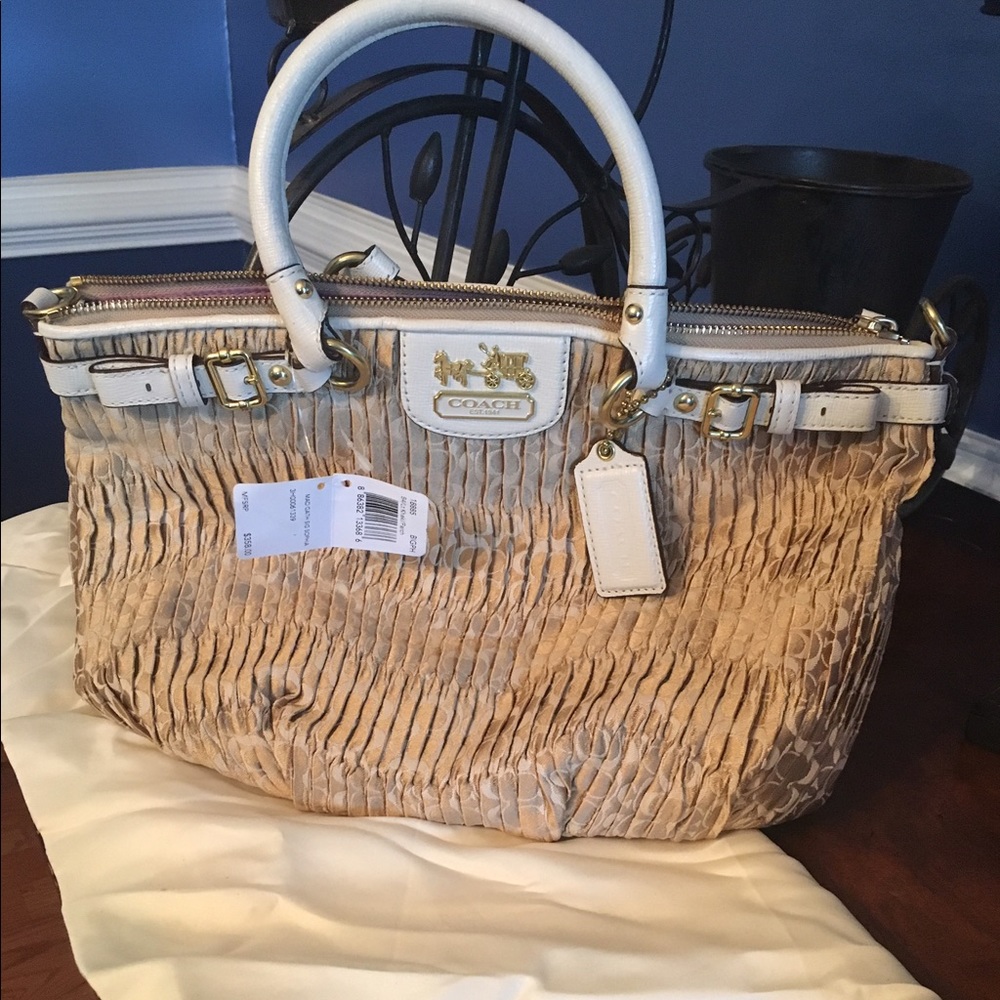 Beautiful Fabric Coach Purse