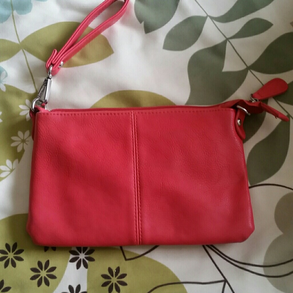 Charming Charlies coral clutch