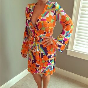 Floral wrap dress