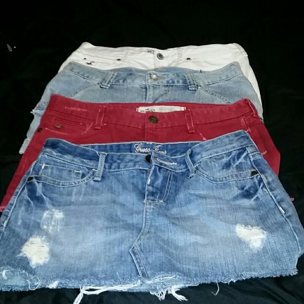 Denim Mini skirts