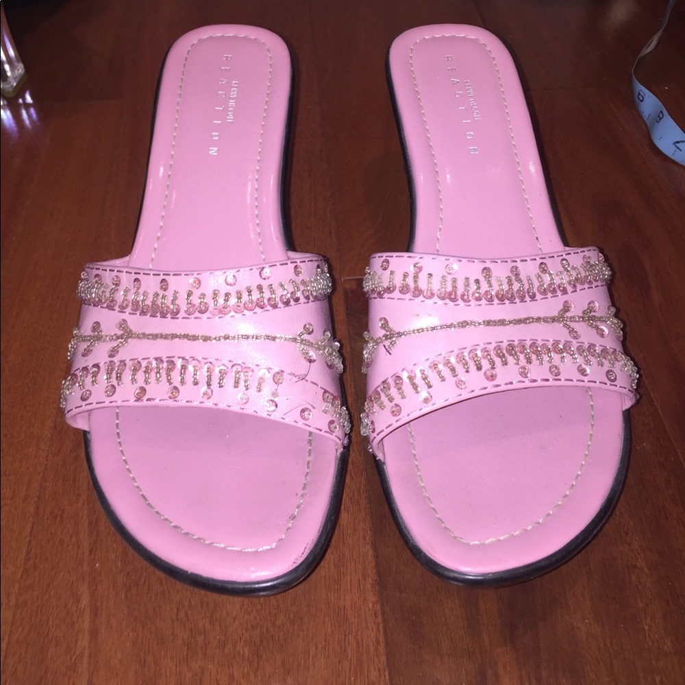 Pink Kenneth Cole reaction wedges