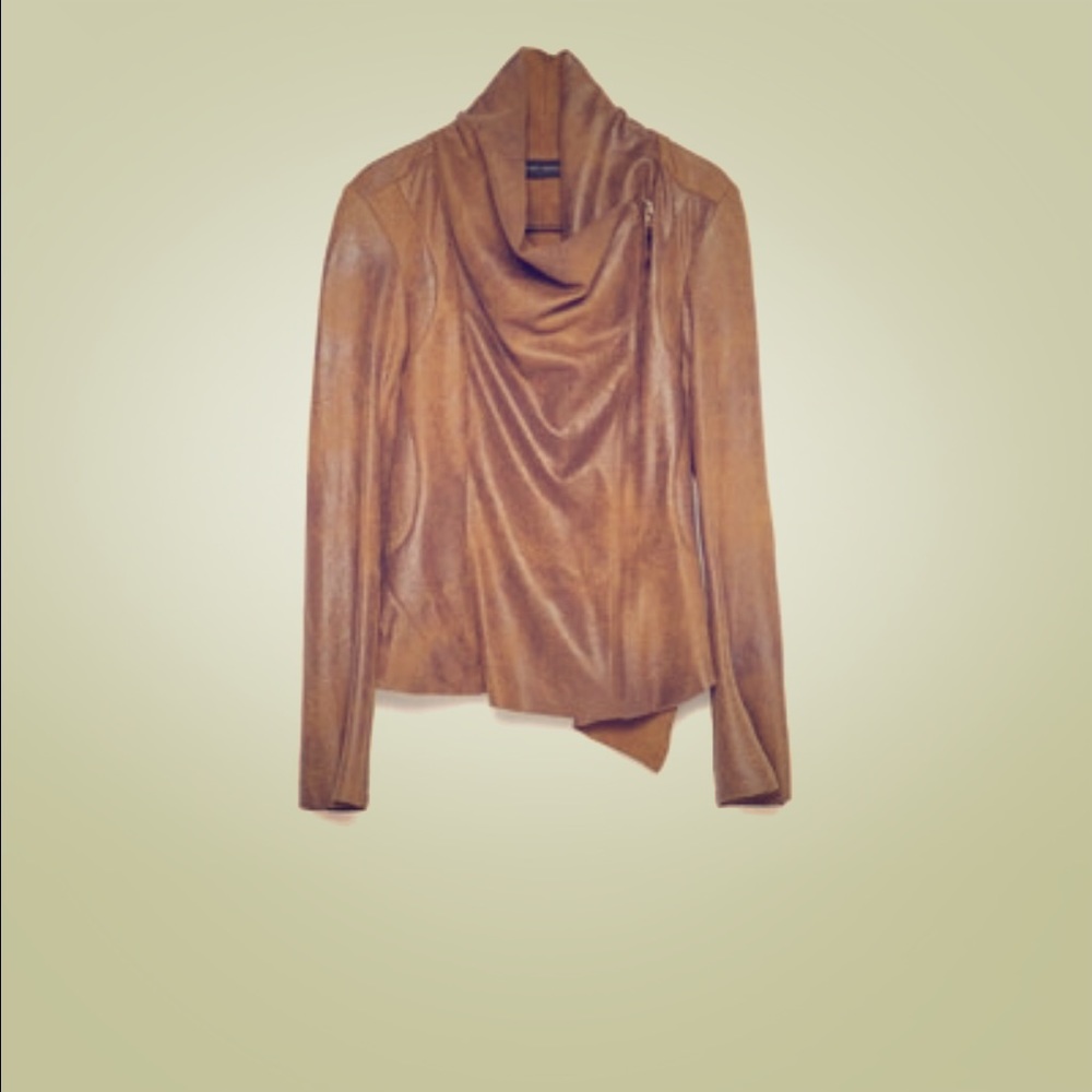 Zara brown zip up jacket