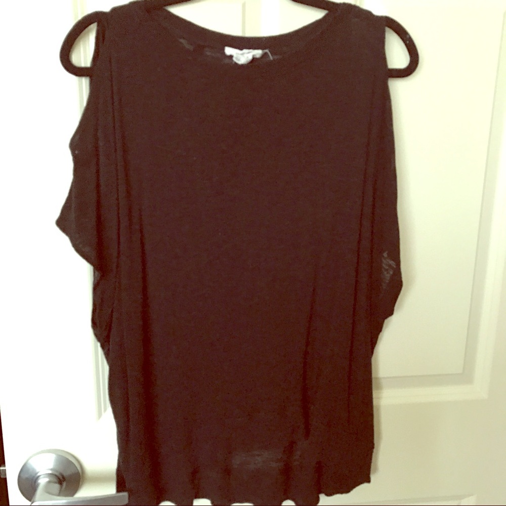 Helmut Lang cold shoulder top