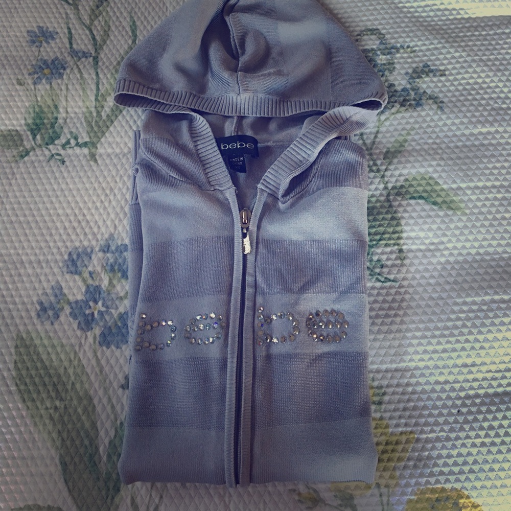 Bebe hooded long sleeves sweater