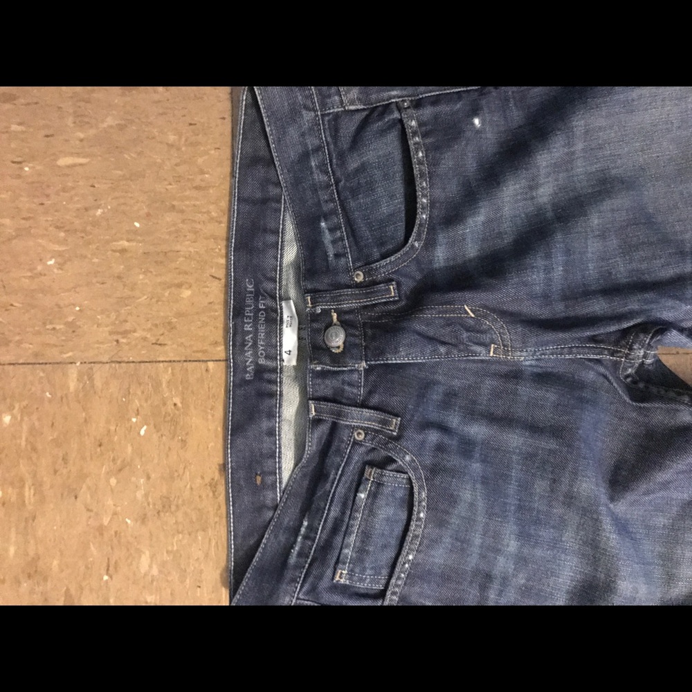 Dark wash blue Banana Republic jeans