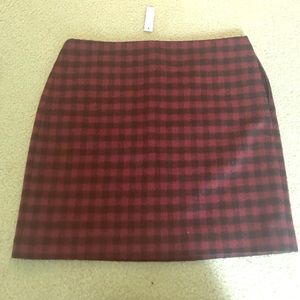 NWT Madewell plaid skirt