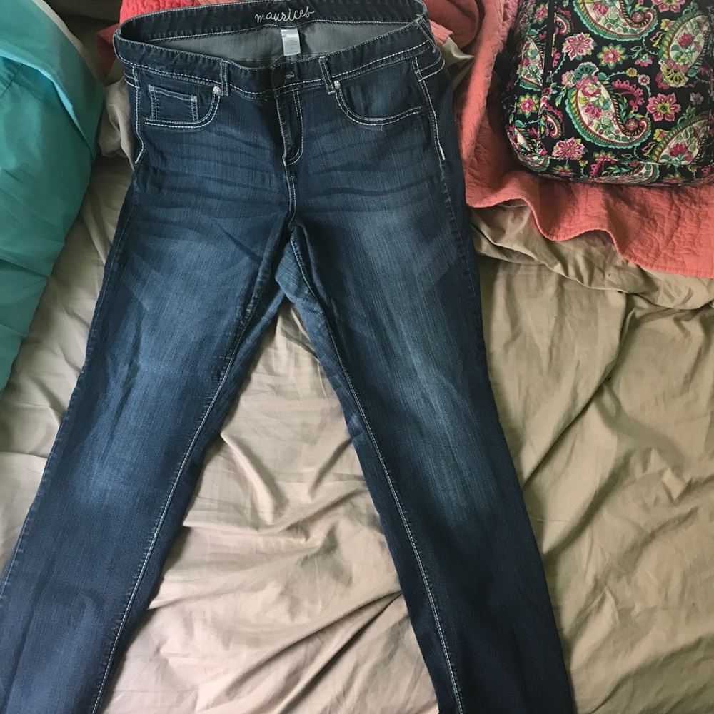Denim skinny jeans
