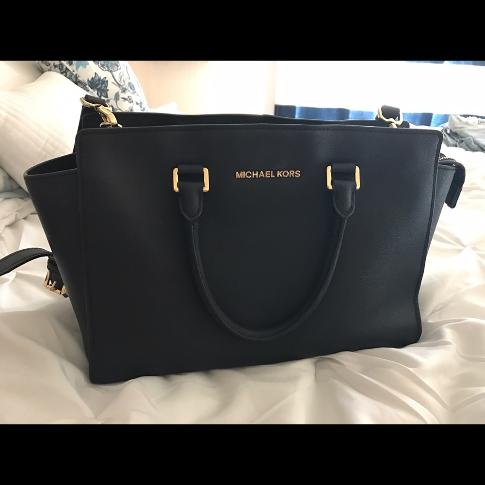 Michael Kors 'Medium Selma' Leather Satchel