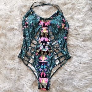 Colorful Bathing Suit / Swimsuit (One Piece)