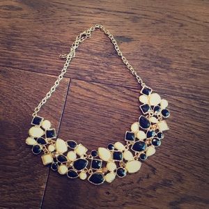 White and black Statement necklace