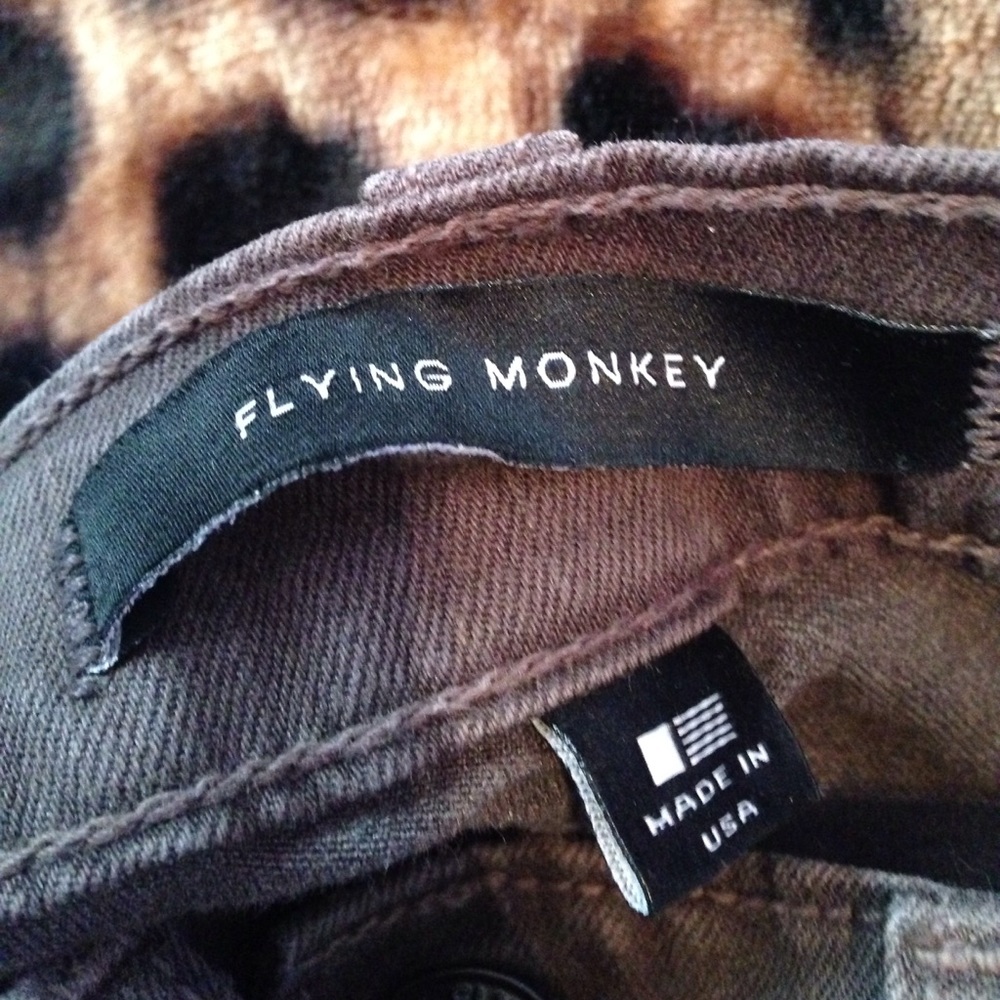 Flying monkey skinny jeans
