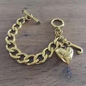 Juicy Couture gold charm bracelet
