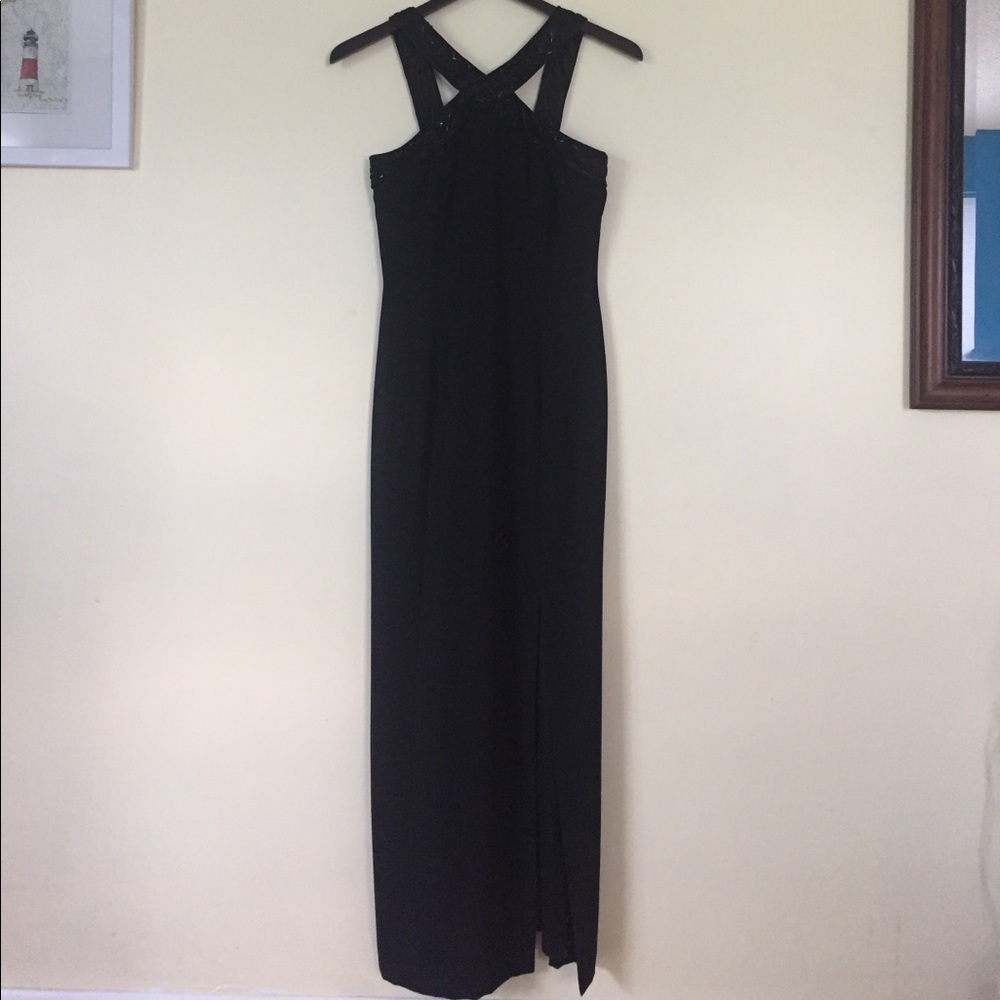 Black Gown with Beading