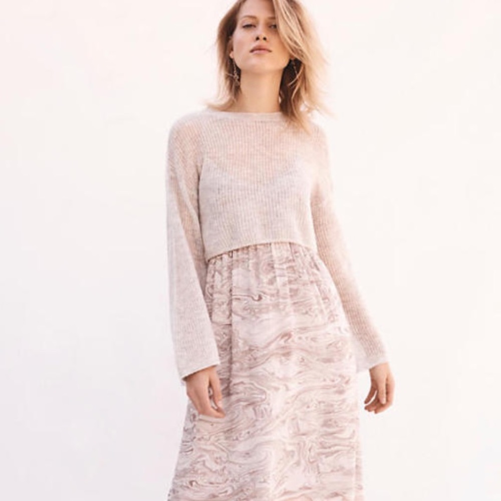 NWT Anthropologie Rosa Sweater & Slipdress Set