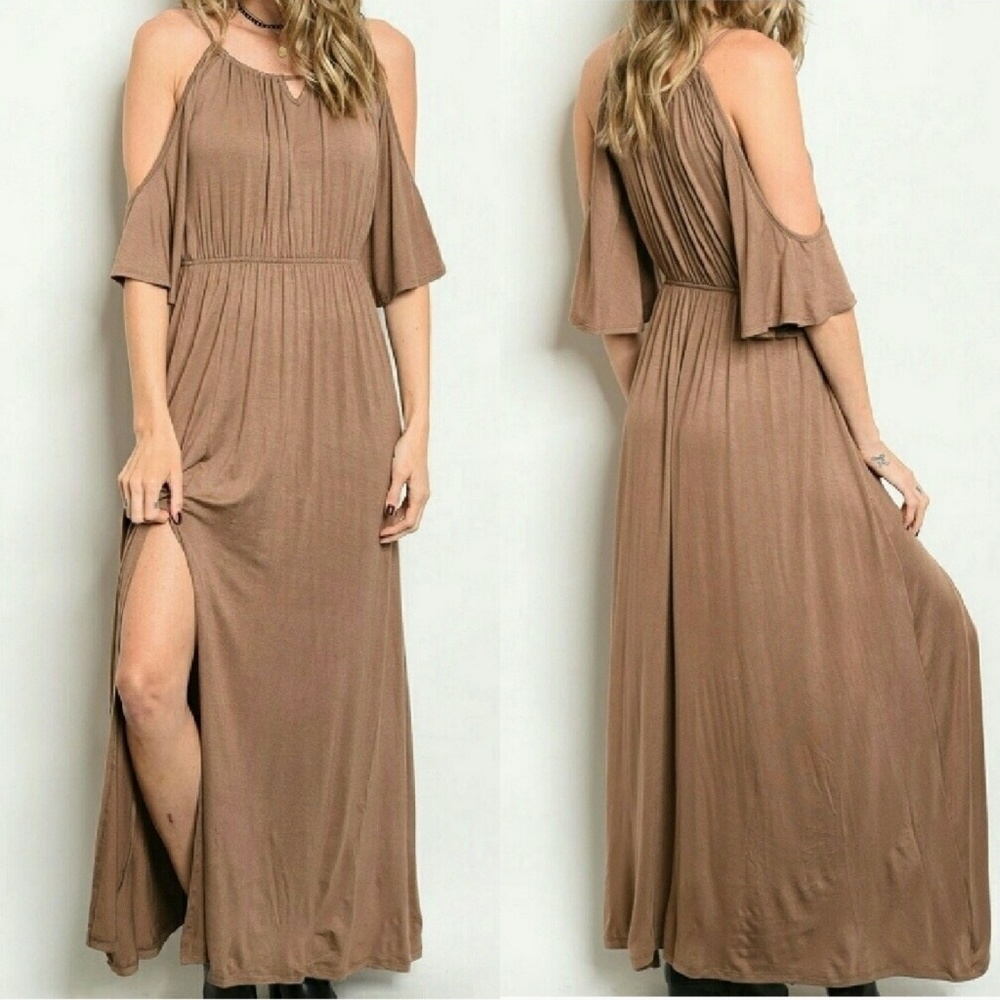 Cold Shoulder Maxi Dress