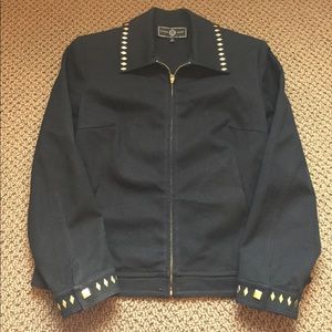 St John Sport Black Jacket w/ Gold Embellishments