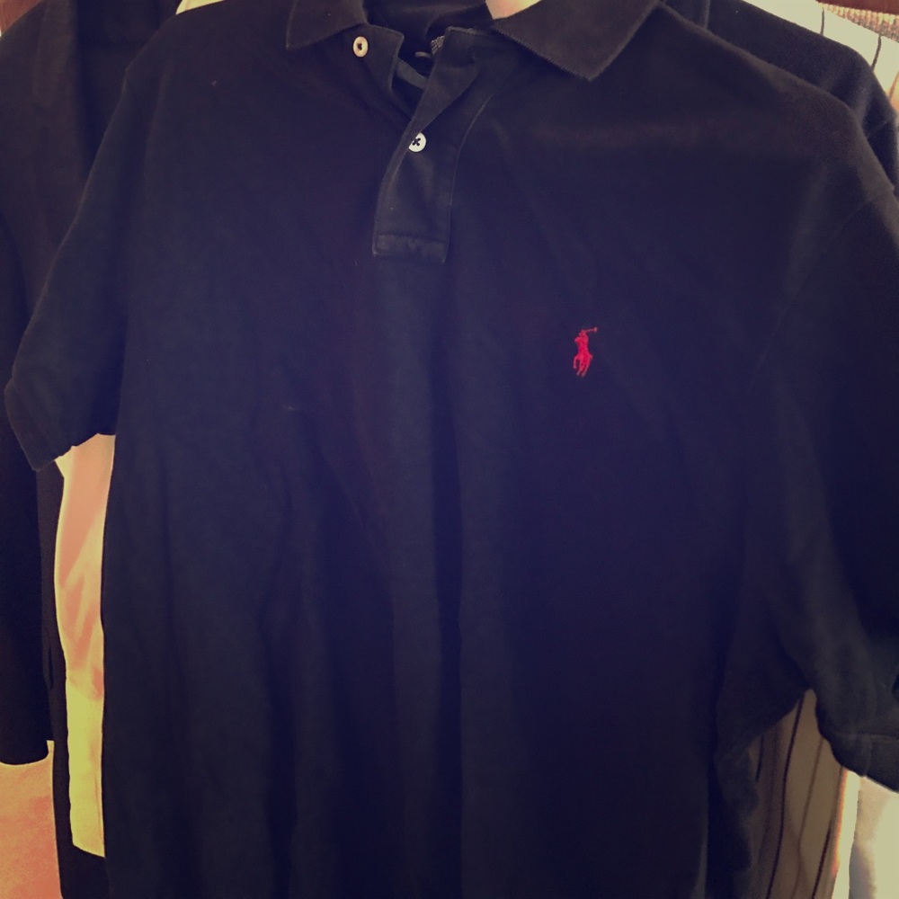 Classic Black Ralph Lauren Polo Shirt XL