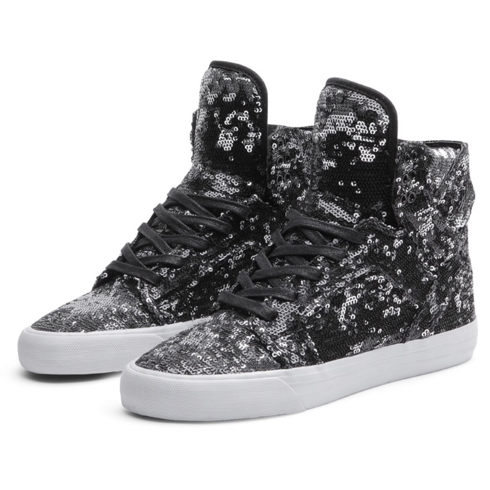 Supra x a-morir Glitter Skytop Sneakers