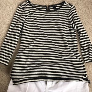 H&M linen striped summer sweater.