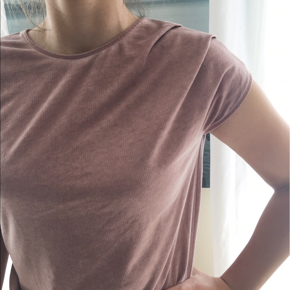 Relaxed Fit Overdye Gathered Ruched Stretch Dress - Picture 5 of 7