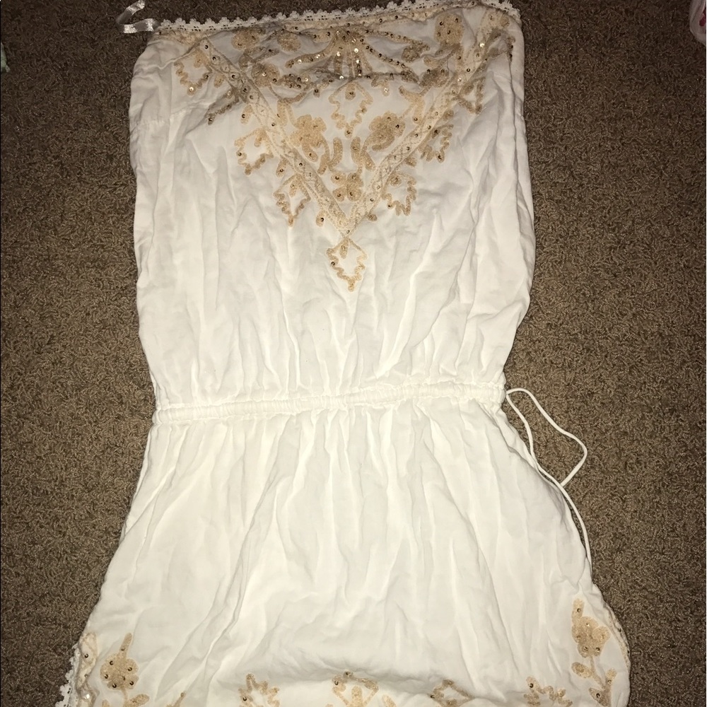 Willi Smith embroidered beach coverup