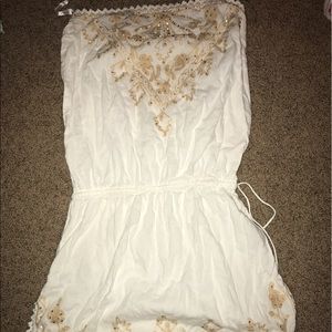 Willi Smith embroidered beach coverup