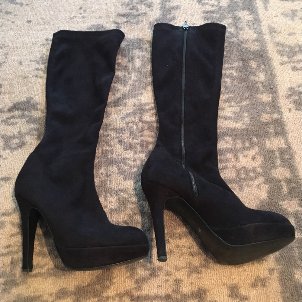GUESS black suede boots size 39