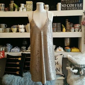 The Jetset Diaries Gold Diamond Dress