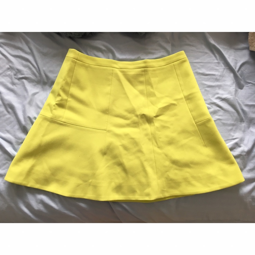 🍋Neon Yellow A-line Jcrew Skirt-Sz 6-28$🍋🍓