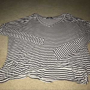 brandy melville flowy striped tee
