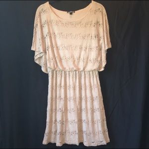 Tan Lace Dress