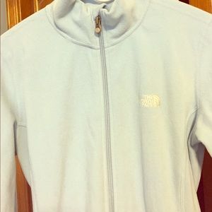 Blue North Face jacket