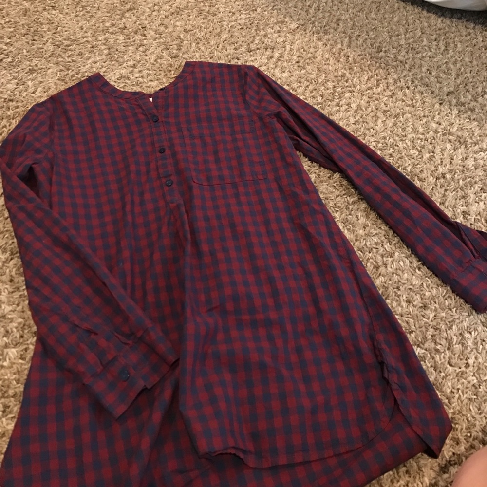 Plaid top