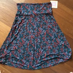NWT medium blue floral Azure Lularoe