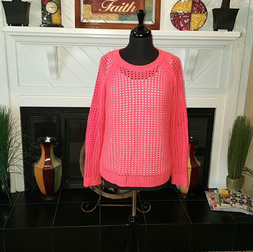 Open Knit Overblouse