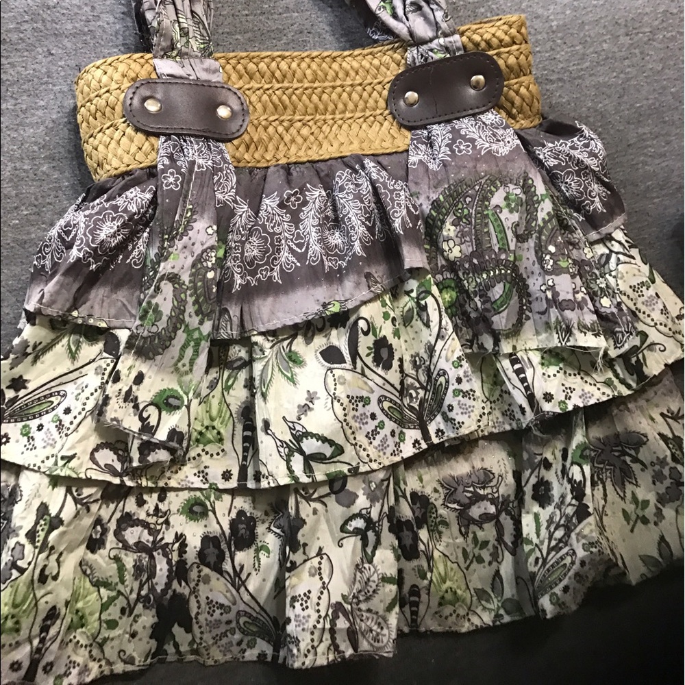 Adorable spring/summer layered fabric purse