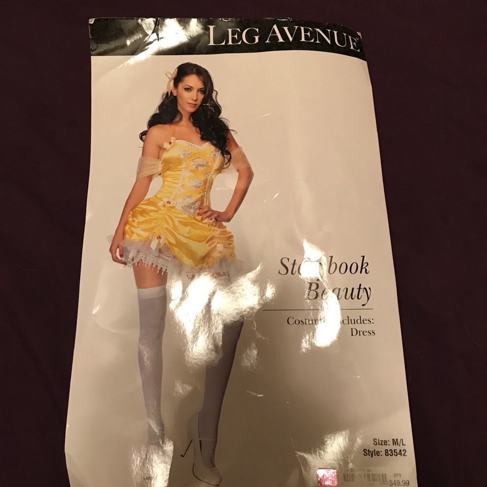 Beauty Halloween costume with petticoat