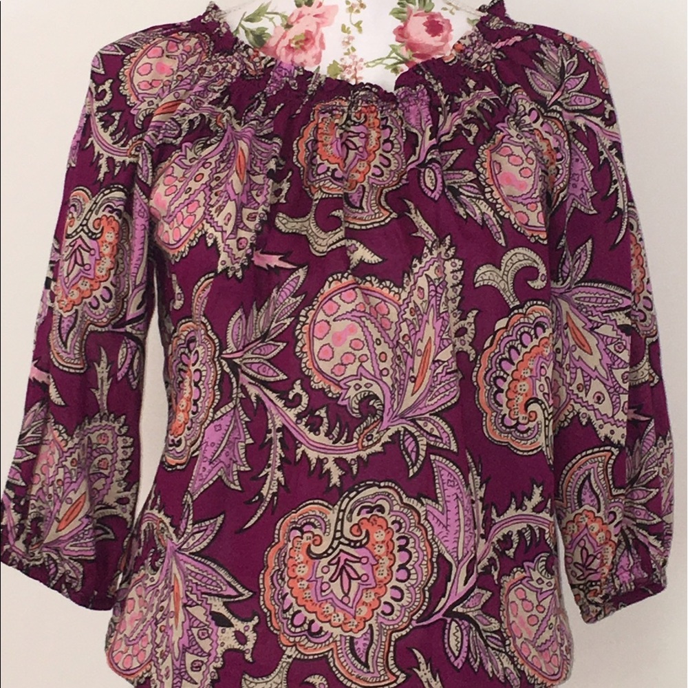 EUC "Ann Taylor Loft" Spring /Summer Blouse.