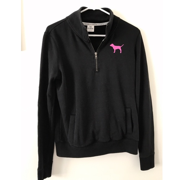 ❌SOLD❌Victoria's Secret Pink Quarter- Zip - Picture 1 of 3