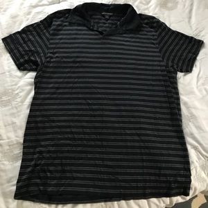 Large men's banana republic striped polo