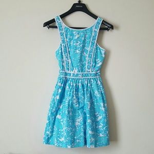Blue Lilly Pulitzer She's a Fox Dress Size 0