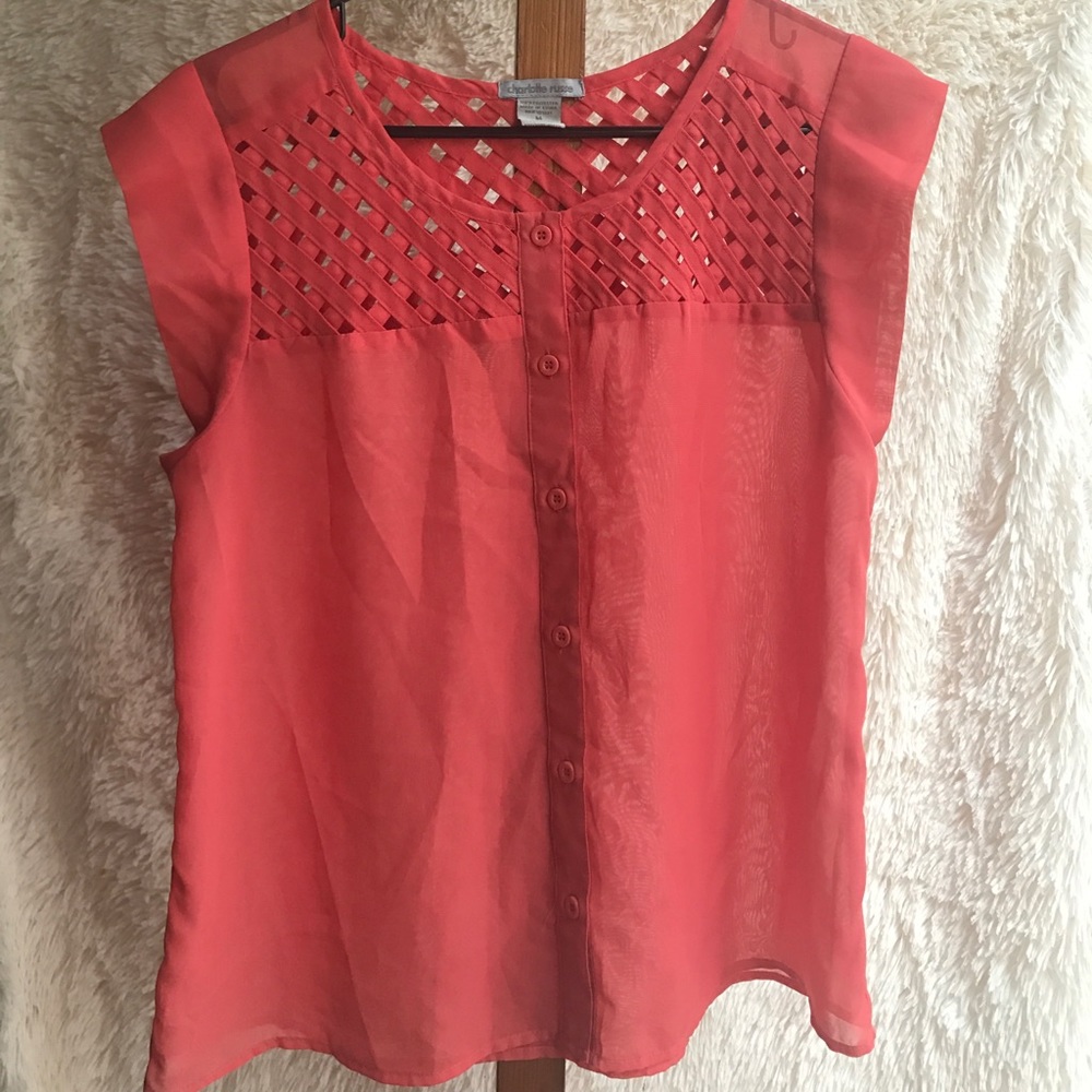 Lattice work blouse